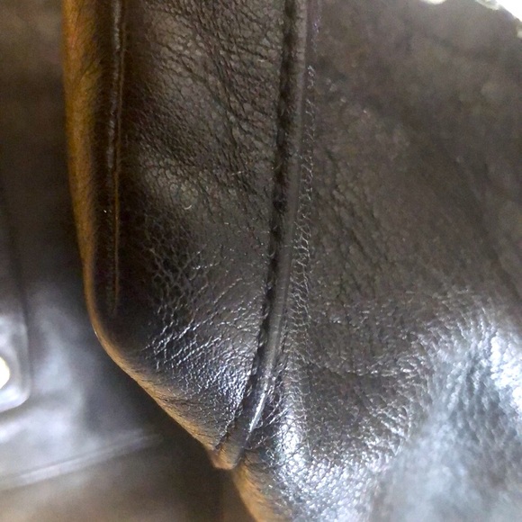 EUC - Coach Black Satchel with Pleated Detailing - Picture 9 of 9